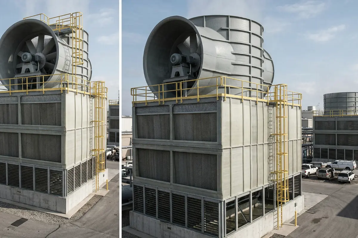 GRP FRP Cooling Tower Fan Stacks and Components